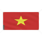 Drapeau du viêt nam 6 oeillets en plusieurs tailles (m) - pixelforma