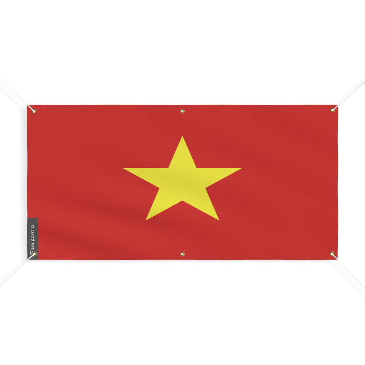 Drapeau du Viêt Nam 6 Oeillets en plusieurs tailles - Pixelforma 