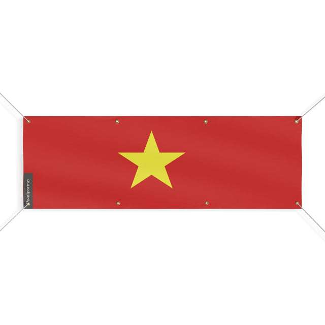Drapeau du Viêt Nam 8 Oeillets en plusieurs tailles - Pixelforma 