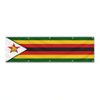 Drapeau du Zimbabwe grand format XL en polyester avec dix œillets