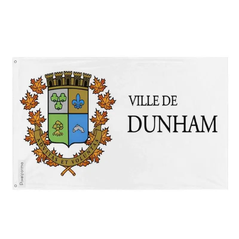 Drapeau Dunham Plusieurs Tailles en Polyester - Pixelforma 