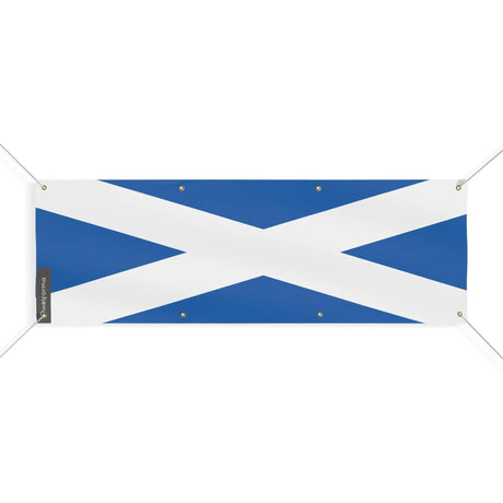 Drapeau écosse en polyester résistant avec 8 œillets