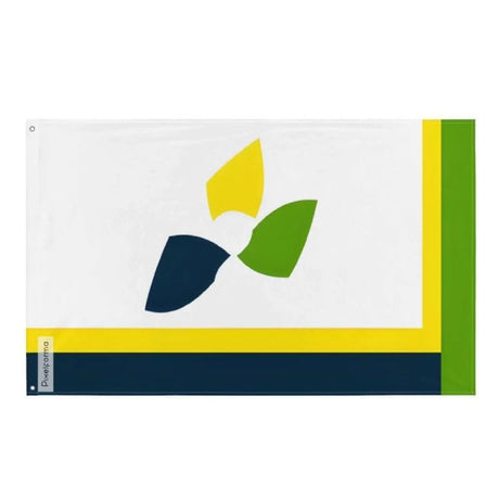 Drapeau edmundston plusieurs tailles en polyester - pixelforma