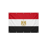 Drapeau de l'Égypte format S en polyester avec dix œillets