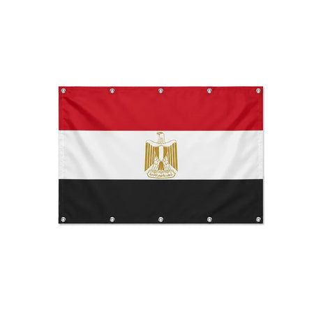 Drapeau de l'Égypte format S en polyester avec dix œillets