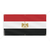 Drapeau égypte en polyester résistant avec œillets