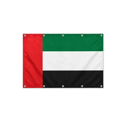 Drapeau des Émirats arabes unis format S en polyester avec dix œillets