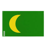 Drapeau empire moghol polyester résistant œillets à gauche