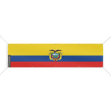 Drapeau équateur polyester résistant usage extérieur