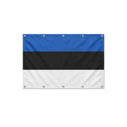 Drapeau de l'Estonie format S en polyester avec dix œillets