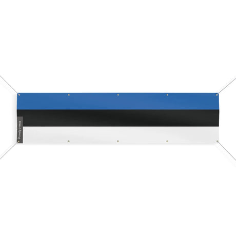 Drapeau estonie polyester résistant usage extérieur durable