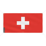 Drapeau et armoiries de la Suisse 6 Oeillets en Plusieurs Tailles (M) - Pixelforma 