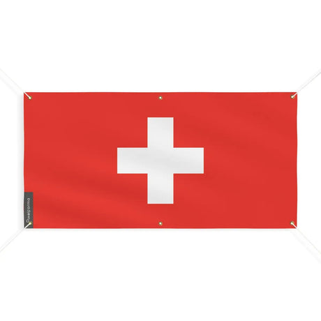 Drapeau et armoiries de la Suisse 6 Oeillets en Plusieurs Tailles (M) - Pixelforma 