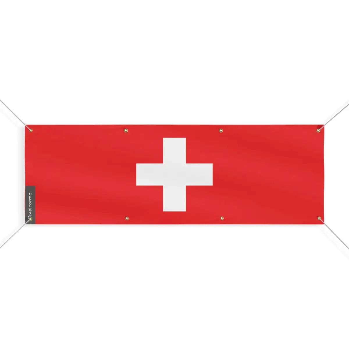 Drapeau et armoiries de la Suisse 8 Oeillets en Plusieurs Tailles (L) - Pixelforma 