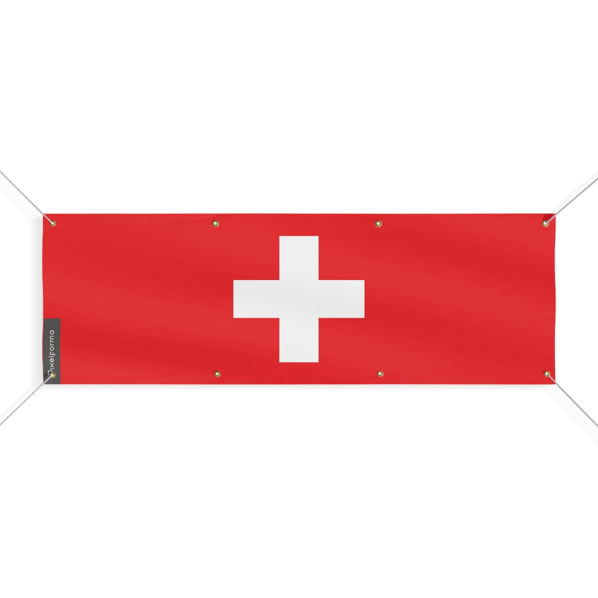 Drapeau et armoiries de la Suisse 8 Oeillets en plusieurs tailles - Pixelforma 