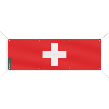 Drapeau et armoiries de la Suisse 8 Oeillets en plusieurs tailles - Pixelforma 