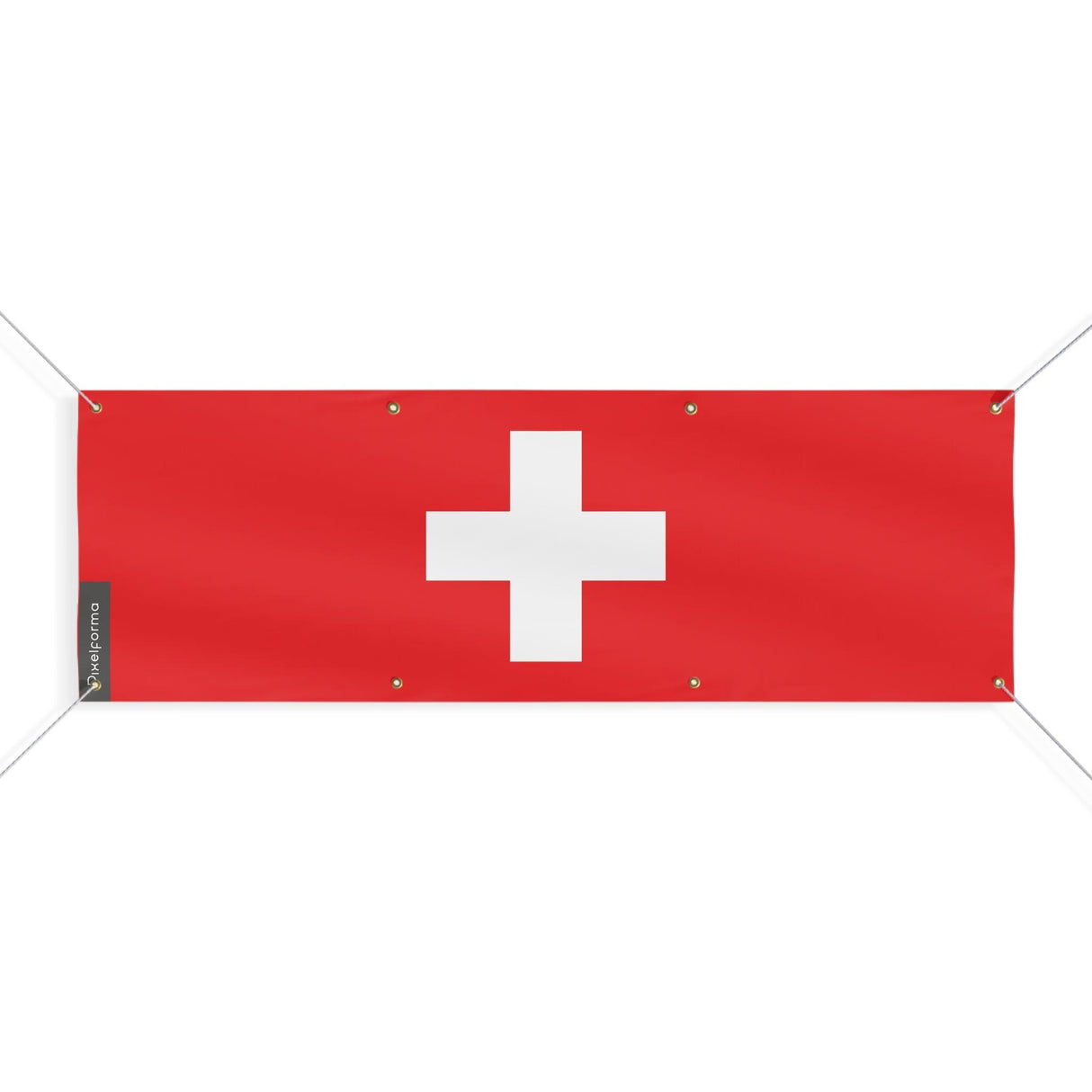 Drapeau et armoiries de la Suisse 8 Oeillets en plusieurs tailles - Pixelforma