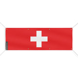 Drapeau et armoiries de la Suisse 8 Oeillets en plusieurs tailles - Pixelforma