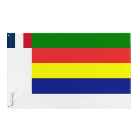 Drapeau état des druzes en polyester avec œillets à gauche