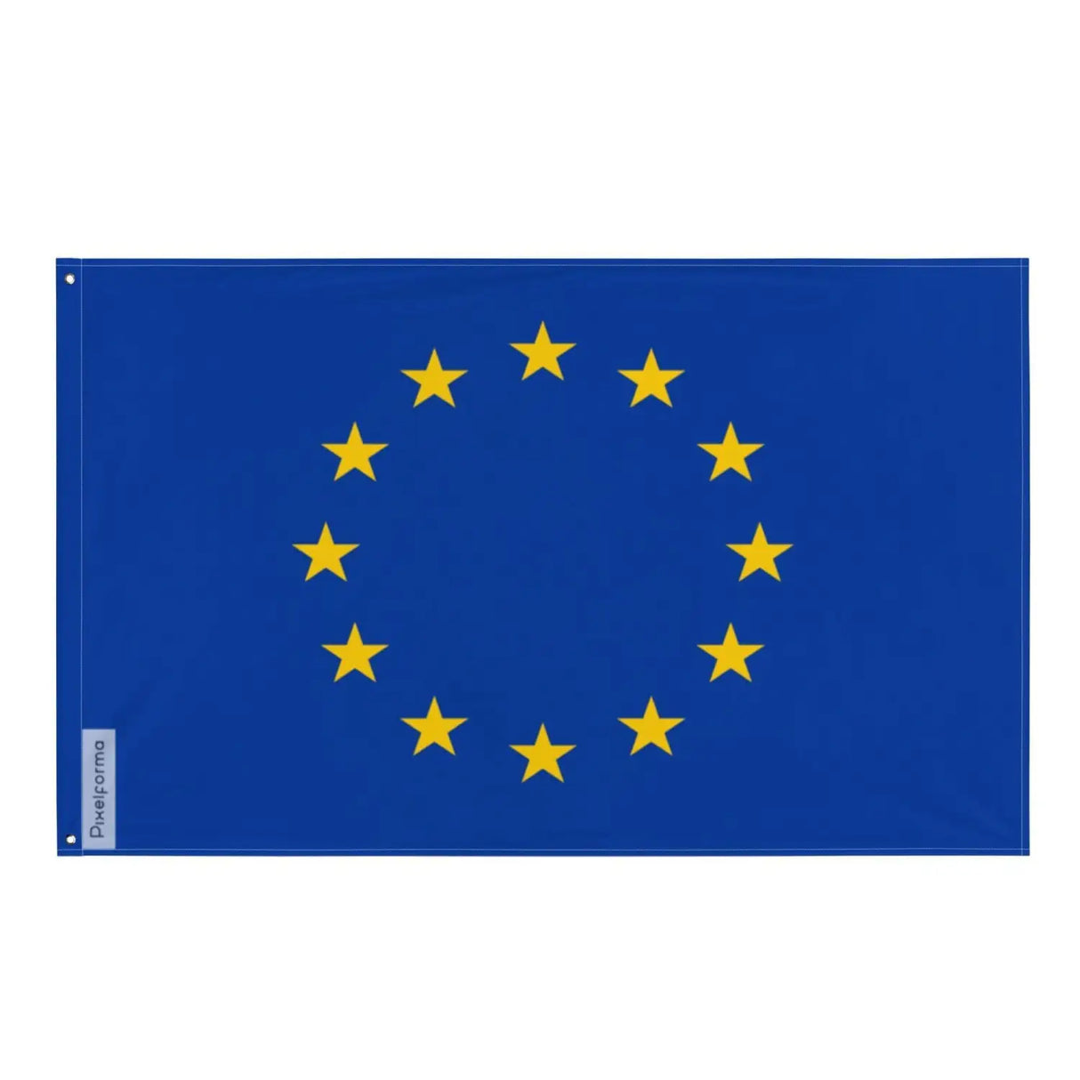 Drapeau européen en plusieurs tailles plusieurs tailles en polyester - pixelforma