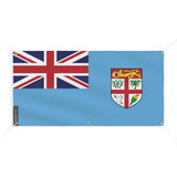 Drapeau fidji polyester résistant aux intempéries 6 œillets