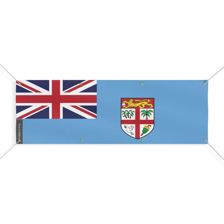Drapeau fidji polyester résistant aux intempéries 8 œillets