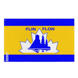 Drapeau Flin Flon en plusieurs tailles 100 % polyester Imprimer avec Double ourlet - Pixelforma