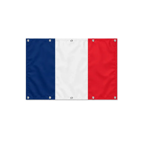 Drapeau de la France format S en polyester avec dix œillets