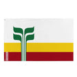 Drapeau franco-manitobain polyester résistant œillets à gauche
