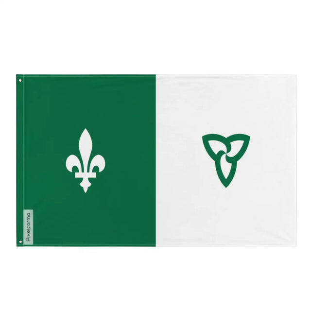 Drapeau franco-ontarien Plusieurs Tailles en Polyester - Pixelforma 