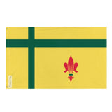 Drapeau fransaskois polyester résistant œillets à gauche