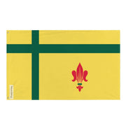 Drapeau fransaskois polyester résistant œillets à gauche