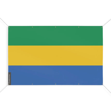 Drapeau gabon 10 oeillets en plusieurs tailles (s) - pixelforma