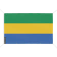 Drapeau gabon polyester résistant avec œillets renforcés