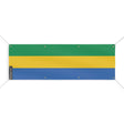 Drapeau gabon polyester résistant usage extérieur longue durée