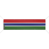 Drapeau gambie polyester résistant dix œillets intempéries