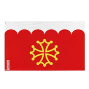 Drapeau gard polyester résistant double ourlet oeillets gauche