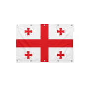 Drapeau de la Géorgie format S en polyester avec dix œillets