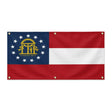 Drapeau géorgie en polyester résistant aux intempéries