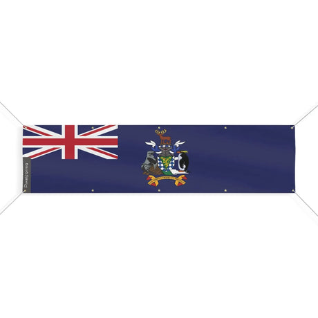 Drapeau géorgie du sud-et-les îles sandwich polyester résistant
