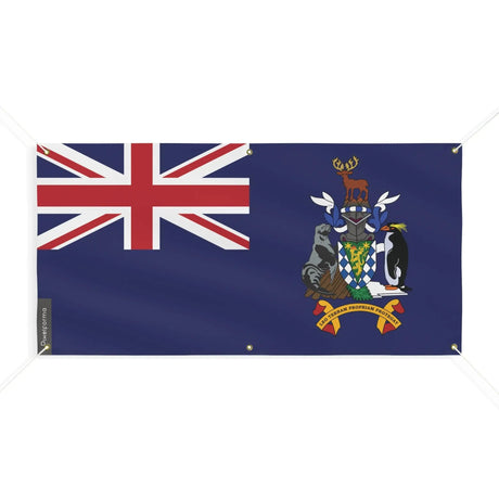 Drapeau géorgie du sud îles sandwich polyester résistant