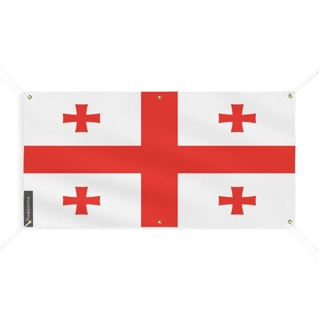 Drapeau géorgie en polyester résistant aux intempéries