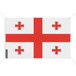 Drapeau géorgie en polyester résistant avec œillets
