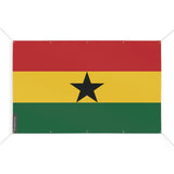 Drapeau ghana 10 oeillets en plusieurs tailles (s) - pixelforma