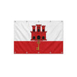 Drapeau de Gibraltar format S en polyester avec dix œillets