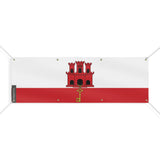 Drapeau gibraltar polyester résistant 8 œillets extérieur