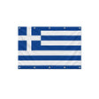 Drapeau de la Grèce format S en polyester avec dix œillets