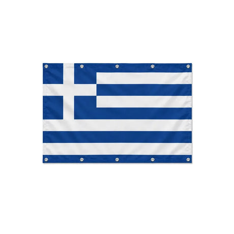 Drapeau de la Grèce format S en polyester avec dix œillets
