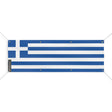 Drapeau grèce en polyester résistant avec huit œillets
