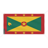 Drapeau grenade en polyester résistant avec œillets